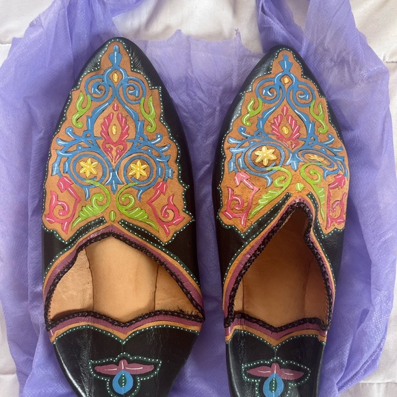 Genuine Moroccan Slippers Never Worn - Picture 2 of 9